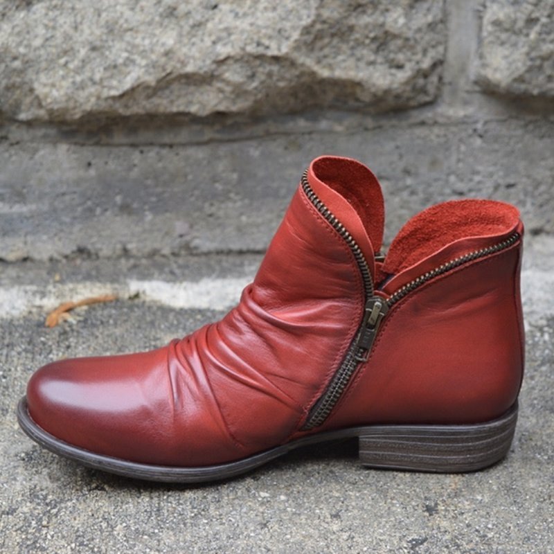 Women's Autumn Leather Ankle Boots