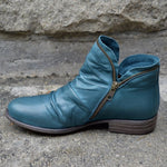 Load image into Gallery viewer, Women's Autumn Leather Ankle Boots

