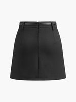 Load image into Gallery viewer, Women's Mini Skirt High Waist Belted a Line Bodycon Chic Style
