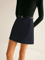 Load image into Gallery viewer, Women's Mini Skirt High Waist Belted a Line Bodycon Chic Style
