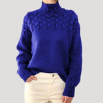 Load image into Gallery viewer, Women's Sweaters Cable Knit Turtleneck Pullover Relaxed Fit
