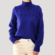 Women's Sweaters Cable Knit Turtleneck Pullover Relaxed Fit