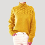 Load image into Gallery viewer, Women's Sweaters Cable Knit Turtleneck Pullover Relaxed Fit
