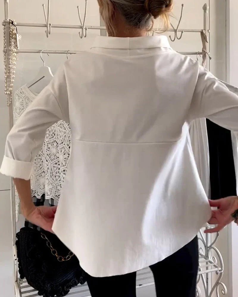 Women's Boat Neck Blouses Elbow Sleeve Relaxed Drapey Soft Knit Style