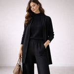 Load image into Gallery viewer, Women's Sweater Cardigan Set Wide Leg Pants Knit Lounge Style
