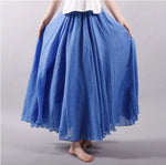 Load image into Gallery viewer, Women's Maxi Skirt High Waist Flowing a Line Casual Bohemian Style
