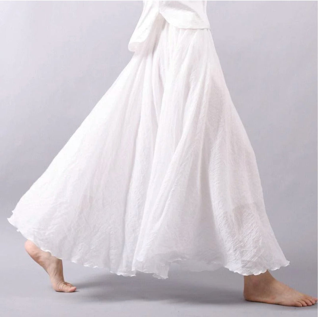 Women's Maxi Skirt High Waist Flowing a Line Casual Bohemian Style