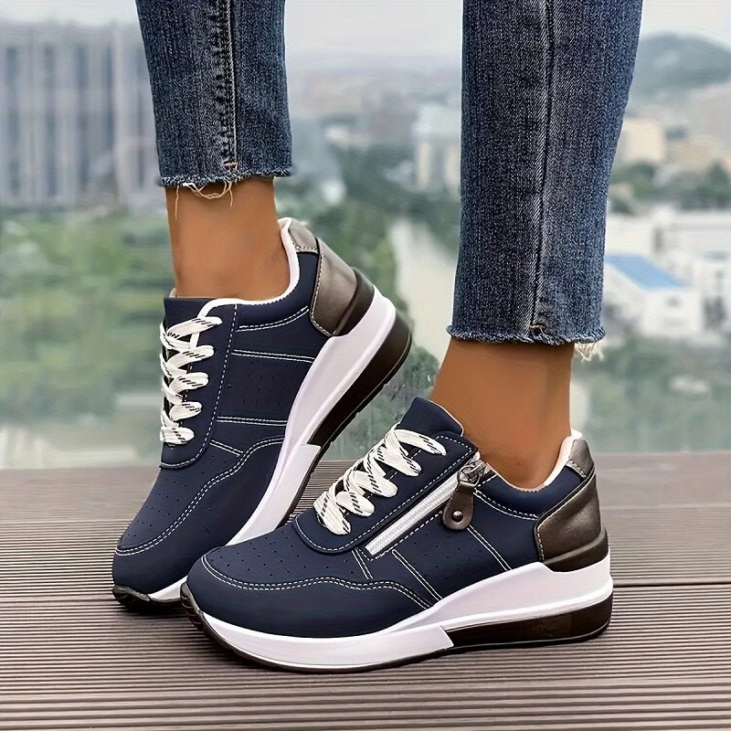 Women's Sneakers Lace Up Platform Casual Walking Style