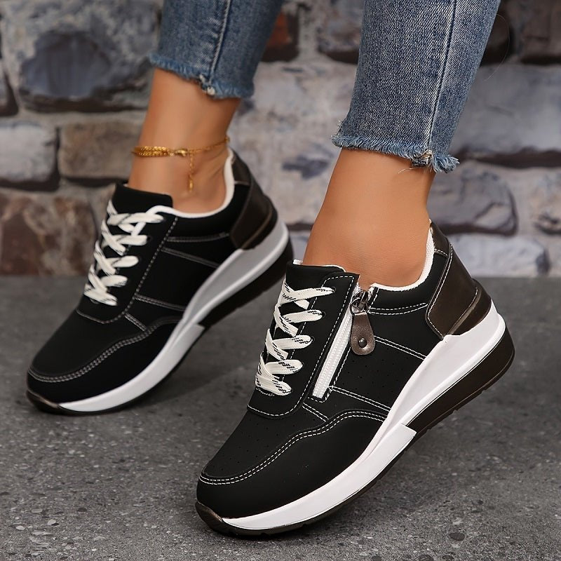 Women's Sneakers Lace Up Platform Casual Walking Style