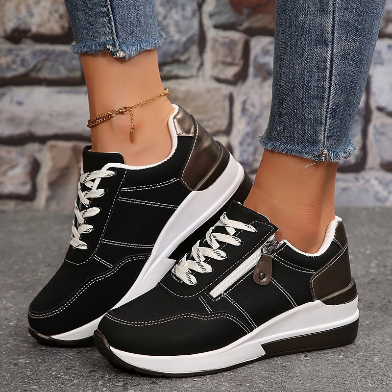 Women's Sneakers Lace Up Platform Casual Walking Style