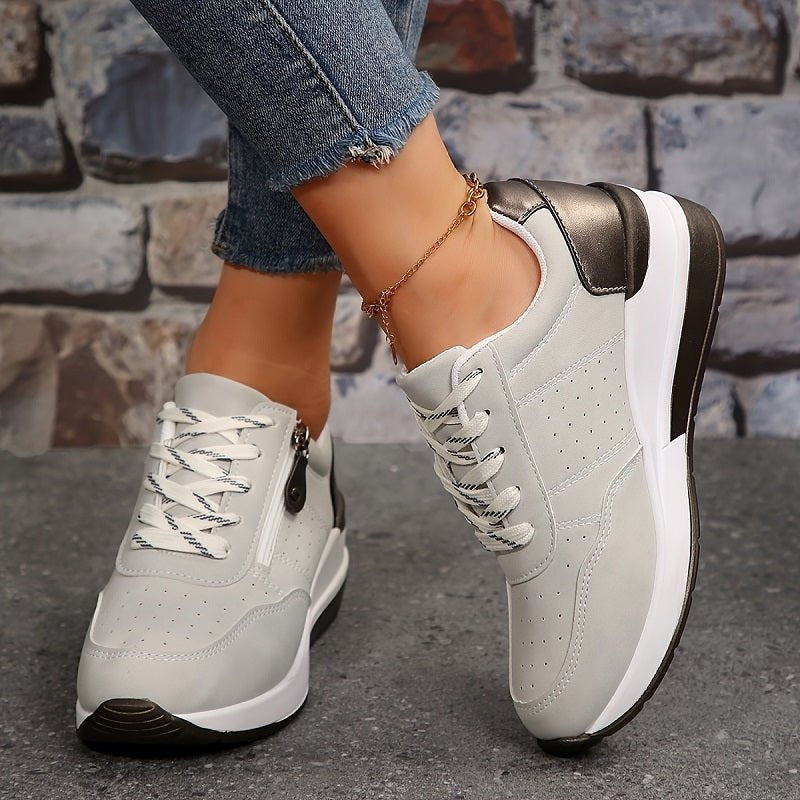 Women's Sneakers Lace Up Platform Casual Walking Style