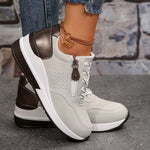 Load image into Gallery viewer, Women's Sneakers Lace Up Platform Casual Walking Style
