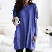 Women's Tunics Oversized Long Sleeve Pocket Style