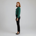 Load image into Gallery viewer, Women's Blouses Bow Tie Neck Long Sleeve Relaxed Fit
