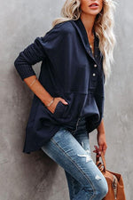 Load image into Gallery viewer, Women's Hoodies Relaxed Tunic Length Drawstring Pullover Sweatshirt Style
