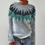Load image into Gallery viewer, Women's Sweaters Retro Striped Relaxed Fit Boat Neckline
