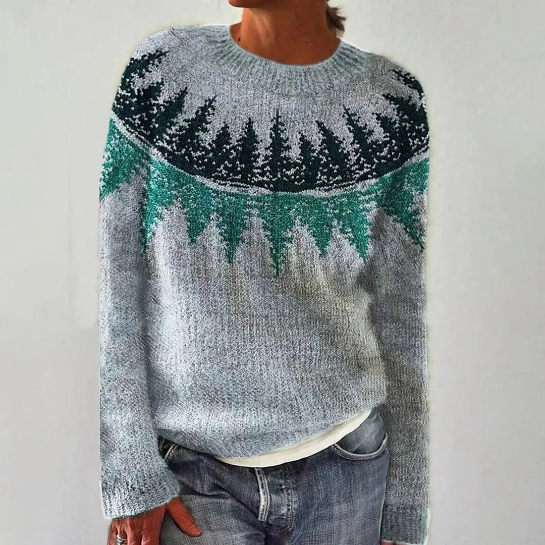 Women's Sweaters Retro Striped Relaxed Fit Boat Neckline