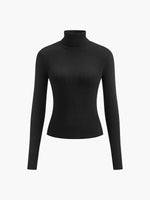 Load image into Gallery viewer, Women's Sweaters Ribbed Turtleneck Lightweight Knit
