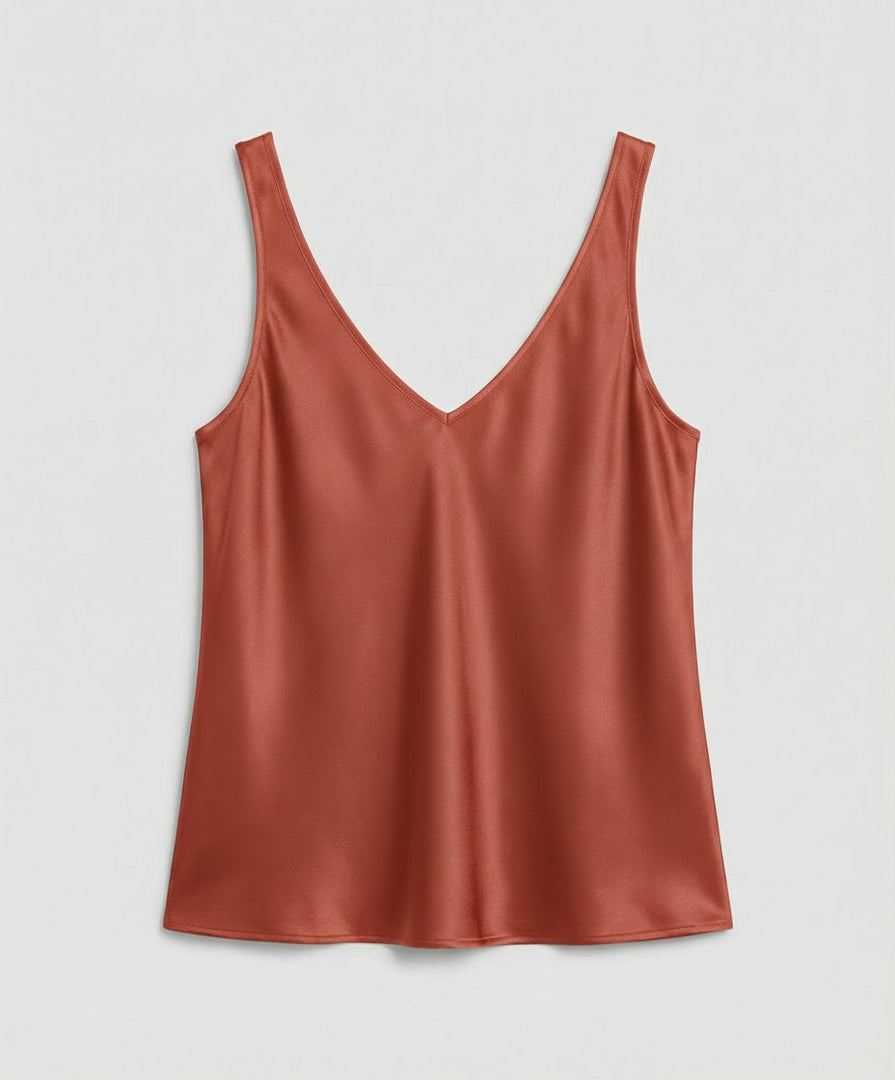 Women's Blouses V Neck Sleeveless Relaxed Flowing Tank Style