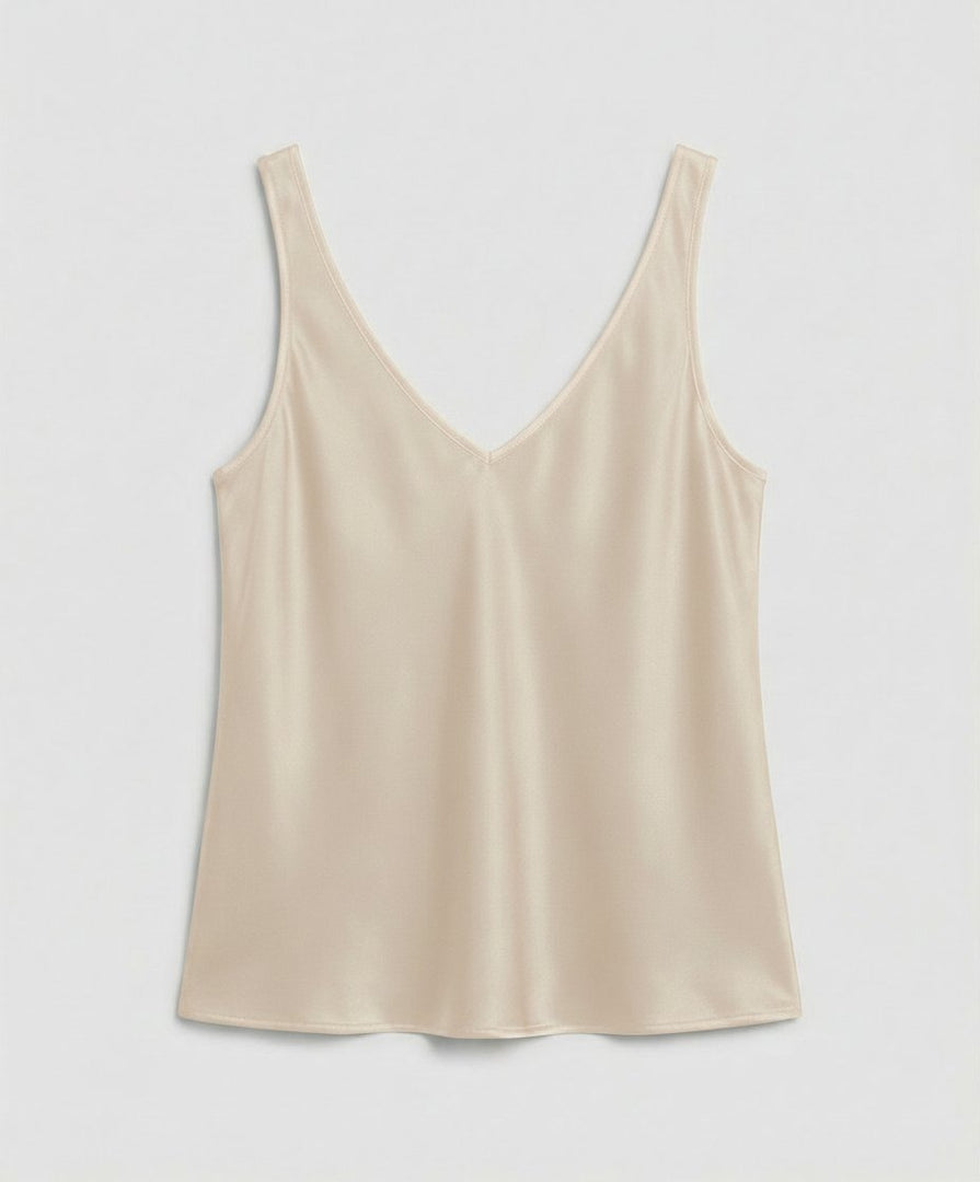 Women's Blouses V Neck Sleeveless Relaxed Flowing Tank Style