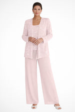 Load image into Gallery viewer, Women's Women Suits Sequin Jacket Wide Leg Pants Formal Wedding Guest Style
