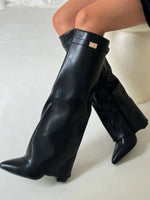 Load image into Gallery viewer, Women's Boots Pointed Toe Block Heel Knee High Style
