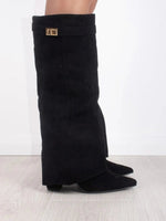 Load image into Gallery viewer, Women's Boots Pointed Toe Block Heel Knee High Style
