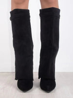 Load image into Gallery viewer, Women's Boots Pointed Toe Block Heel Knee High Style
