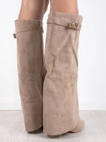 Load image into Gallery viewer, Women's Boots Pointed Toe Block Heel Knee High Style
