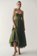 Load image into Gallery viewer, Women's Wedding Guest Dress One Shoulder Flowing Midi Formal Style
